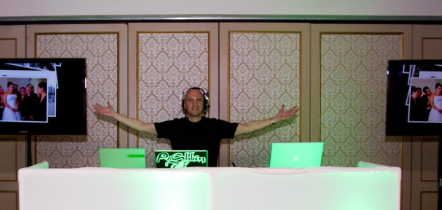 DJ Pushkin in his dj booth