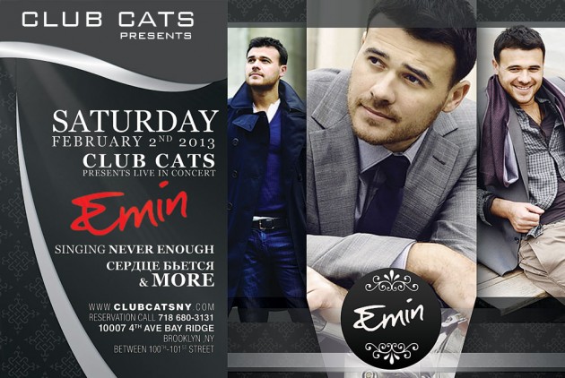 Emin performing live at Club Cats New York